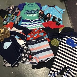 Baby boy swim suit lot